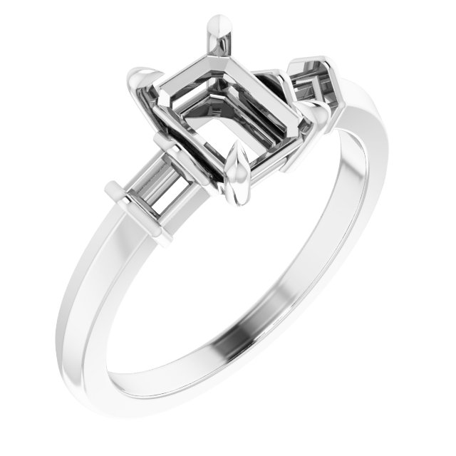 Accented Engagement Ring
