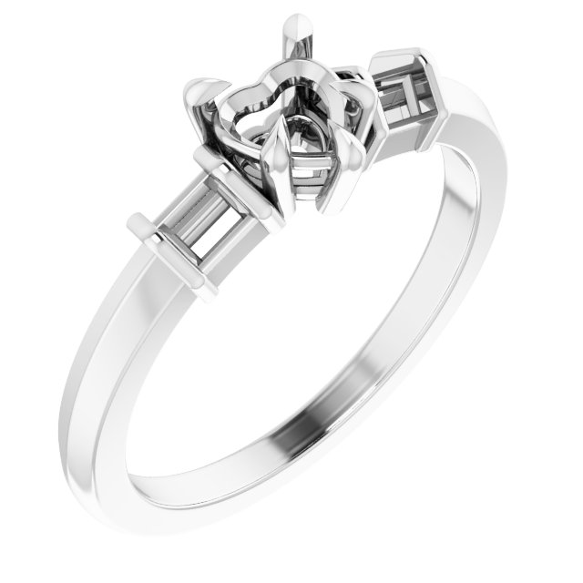 Accented Engagement Ring