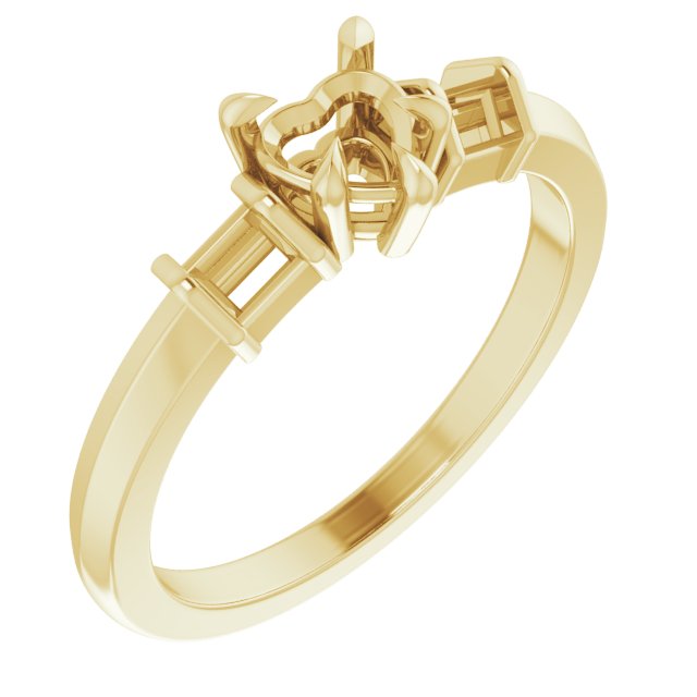 Accented Engagement Ring