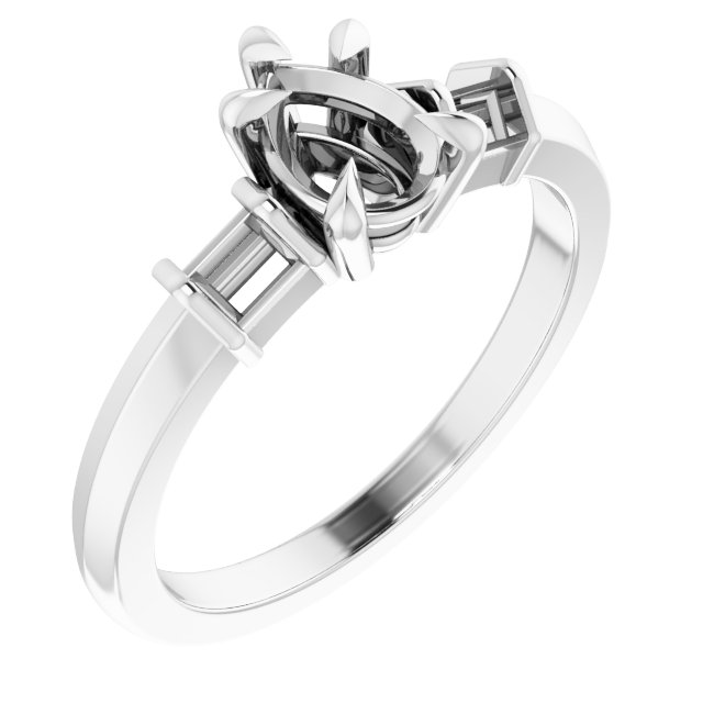 Accented Engagement Ring
