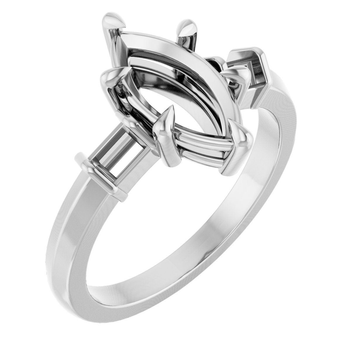 Accented Engagement Ring