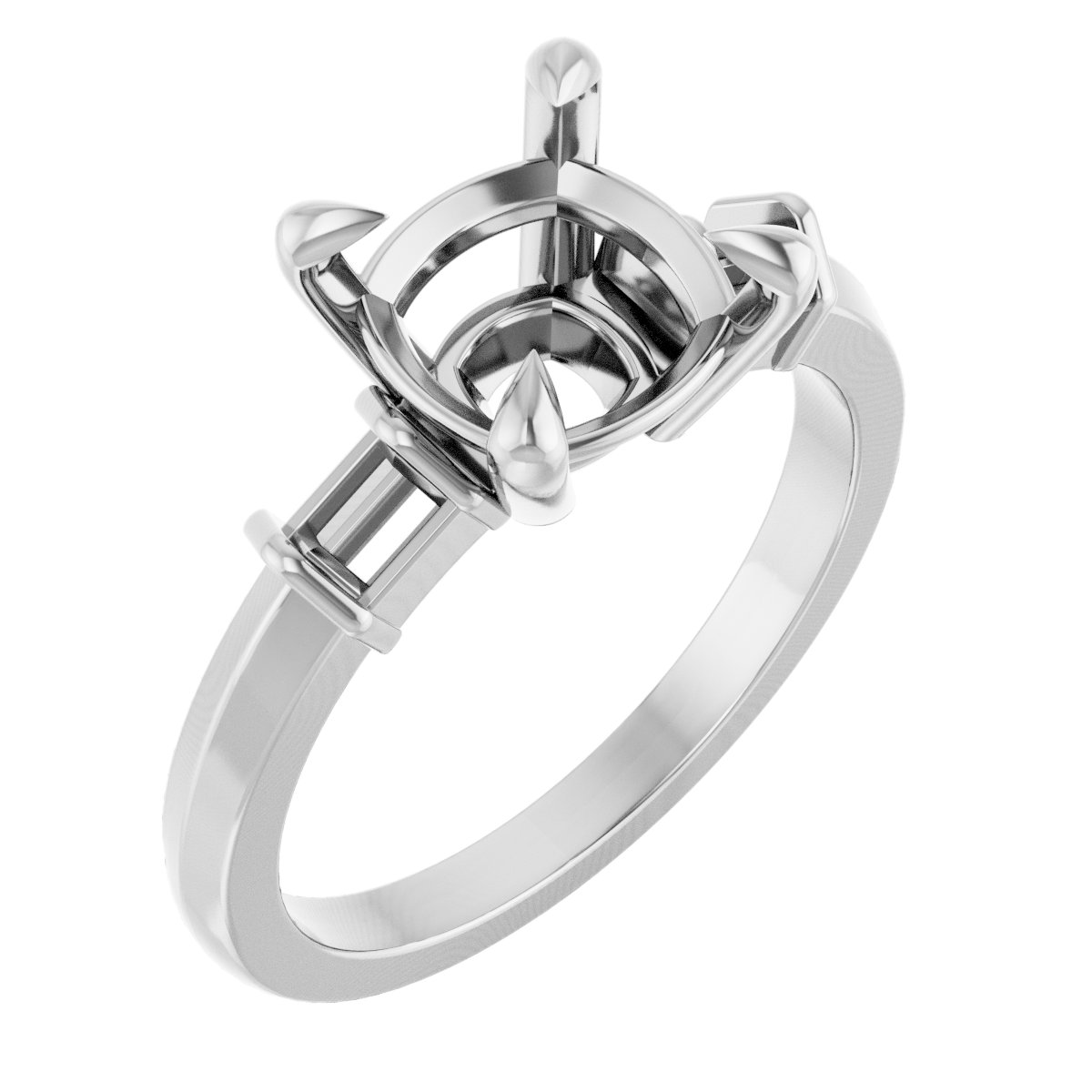 Accented Engagement Ring