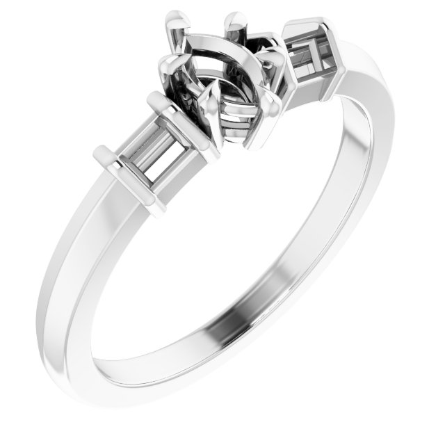 Accented Engagement Ring