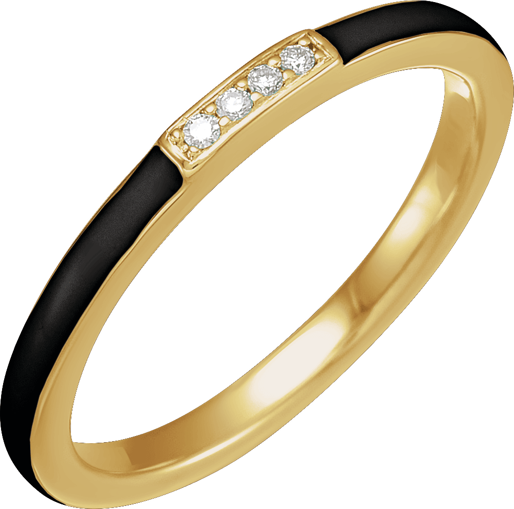 enameled stackable ring