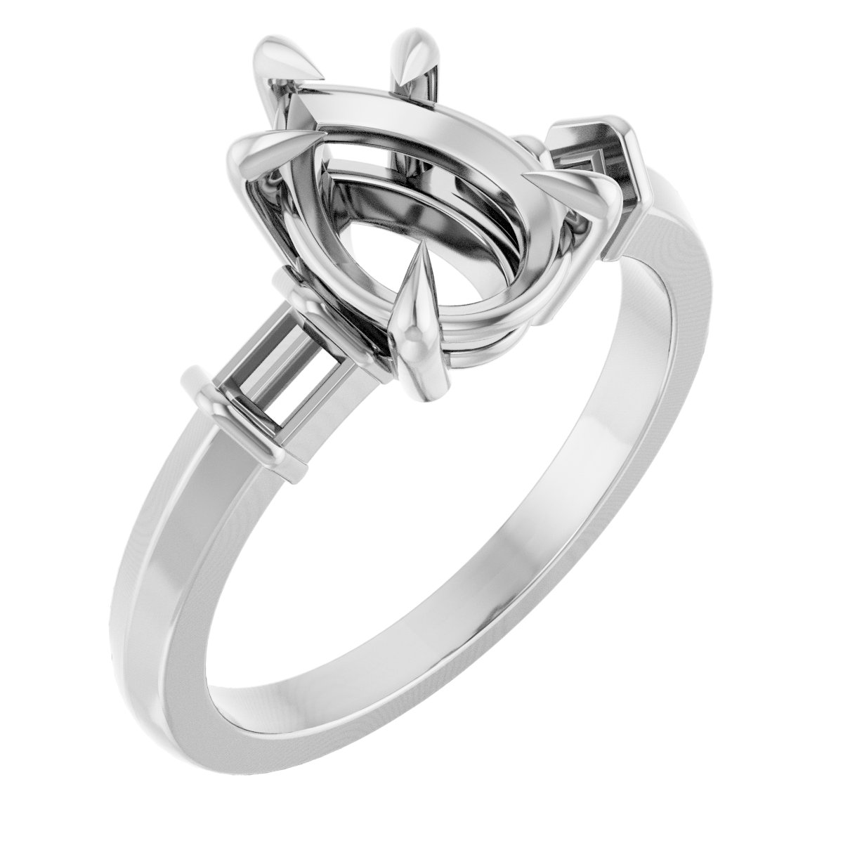 Accented Engagement Ring