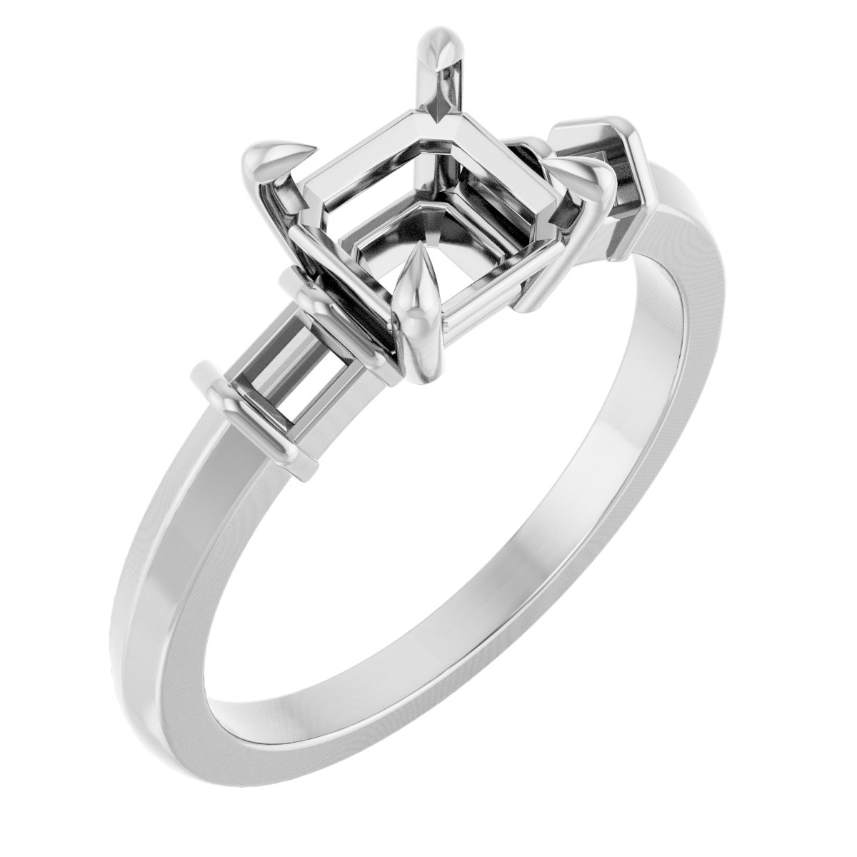 Accented Engagement Ring
