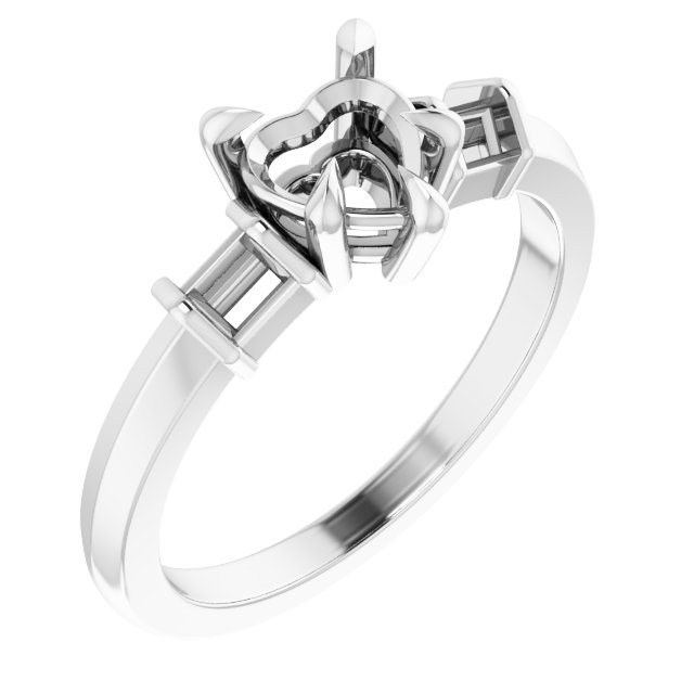 Accented Engagement Ring