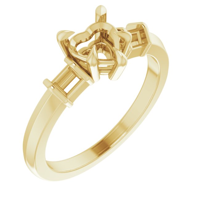 Accented Engagement Ring