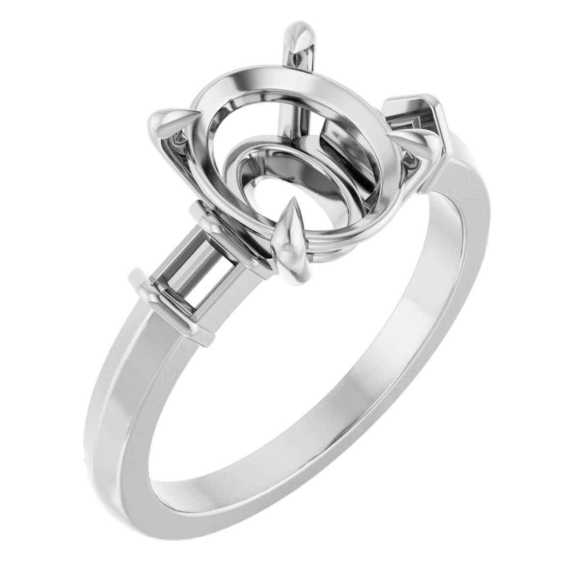 Accented Engagement Ring