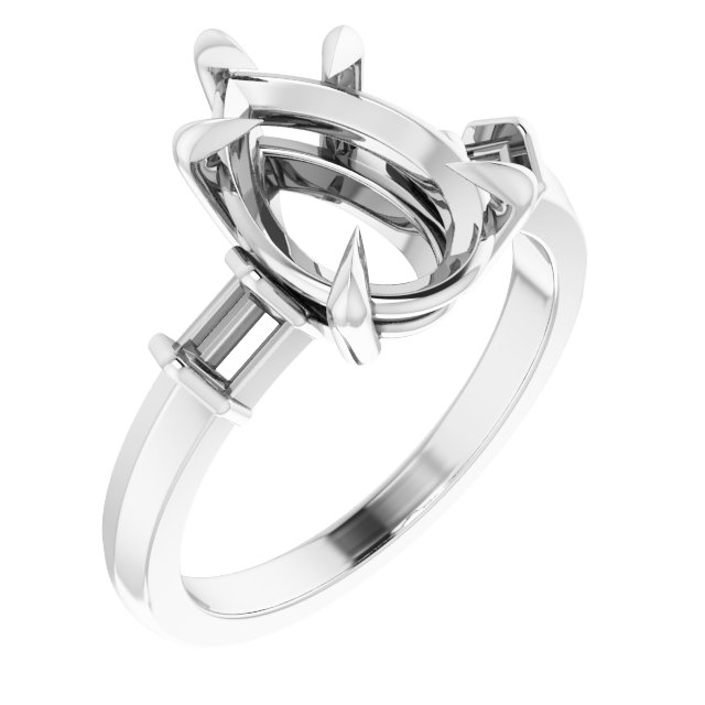 Accented Engagement Ring