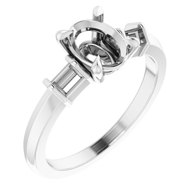 Accented Engagement Ring