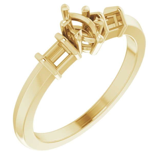 Accented Engagement Ring
