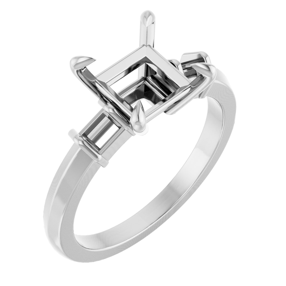 Accented Engagement Ring