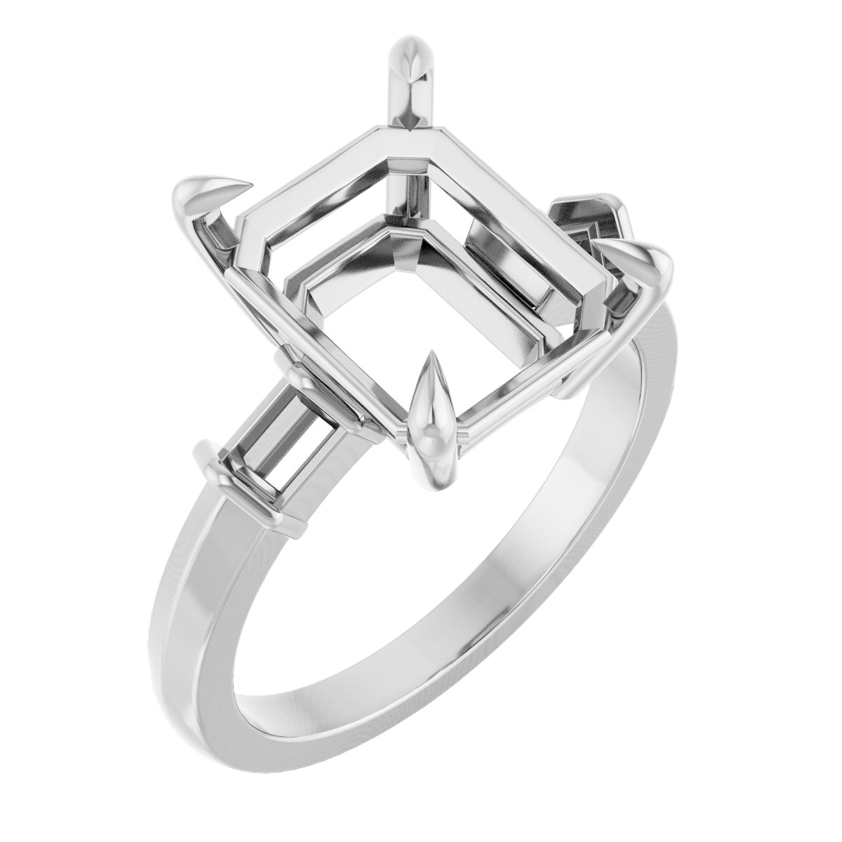 Accented Engagement Ring