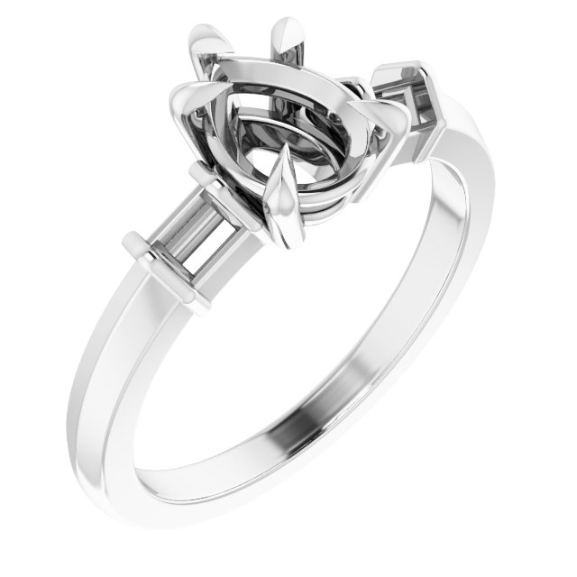 Accented Engagement Ring