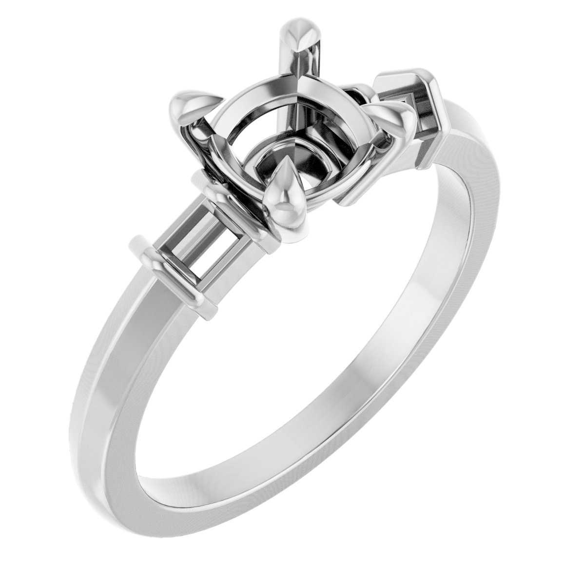 Accented Engagement Ring