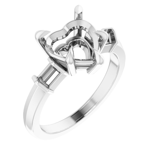 Accented Engagement Ring
