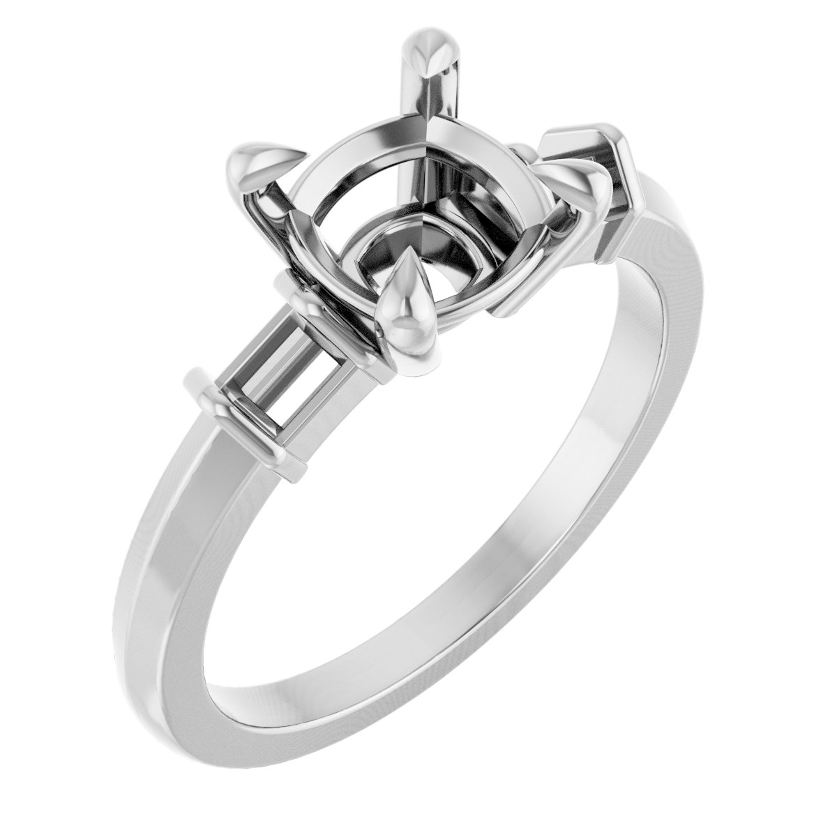 Accented Engagement Ring
