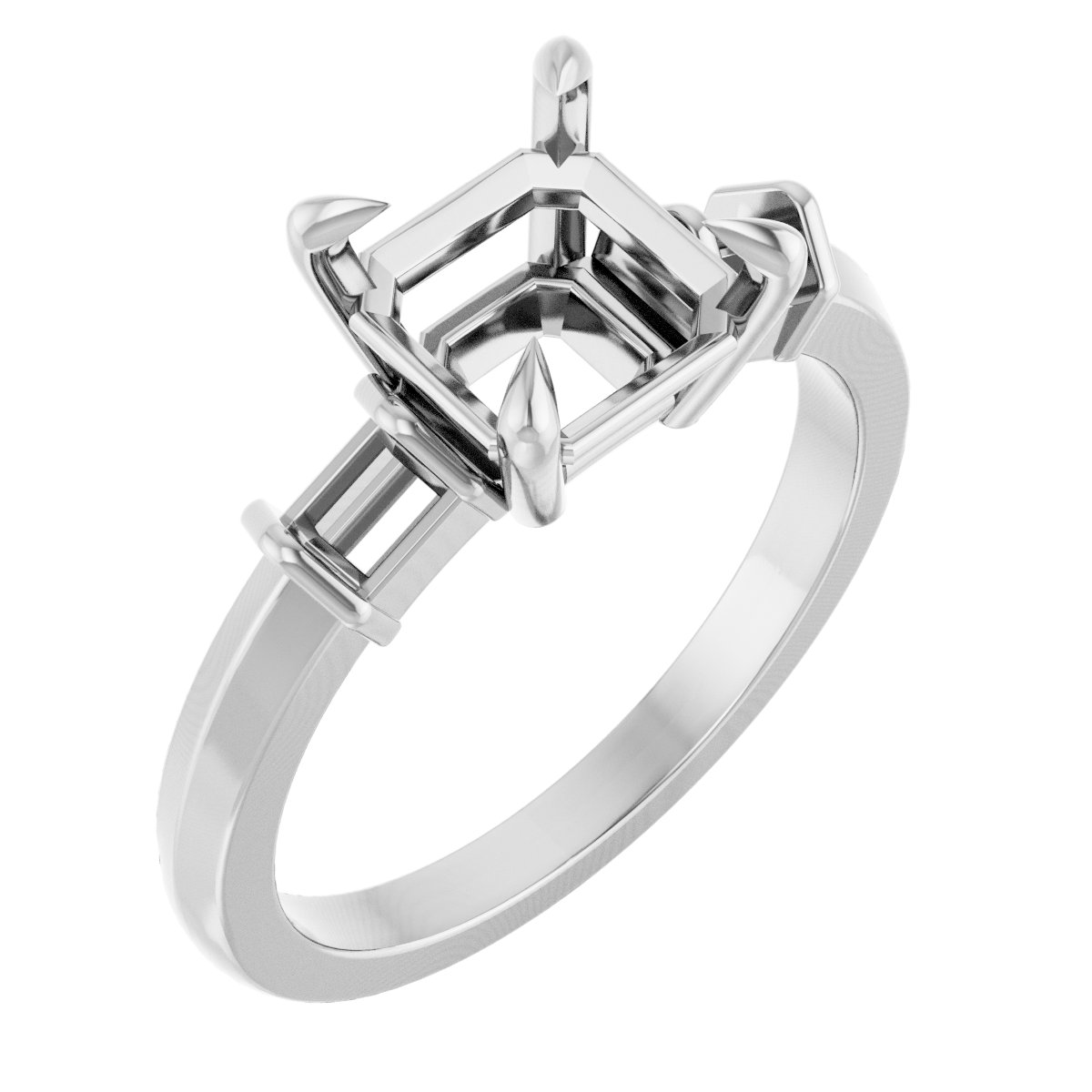 Accented Engagement Ring
