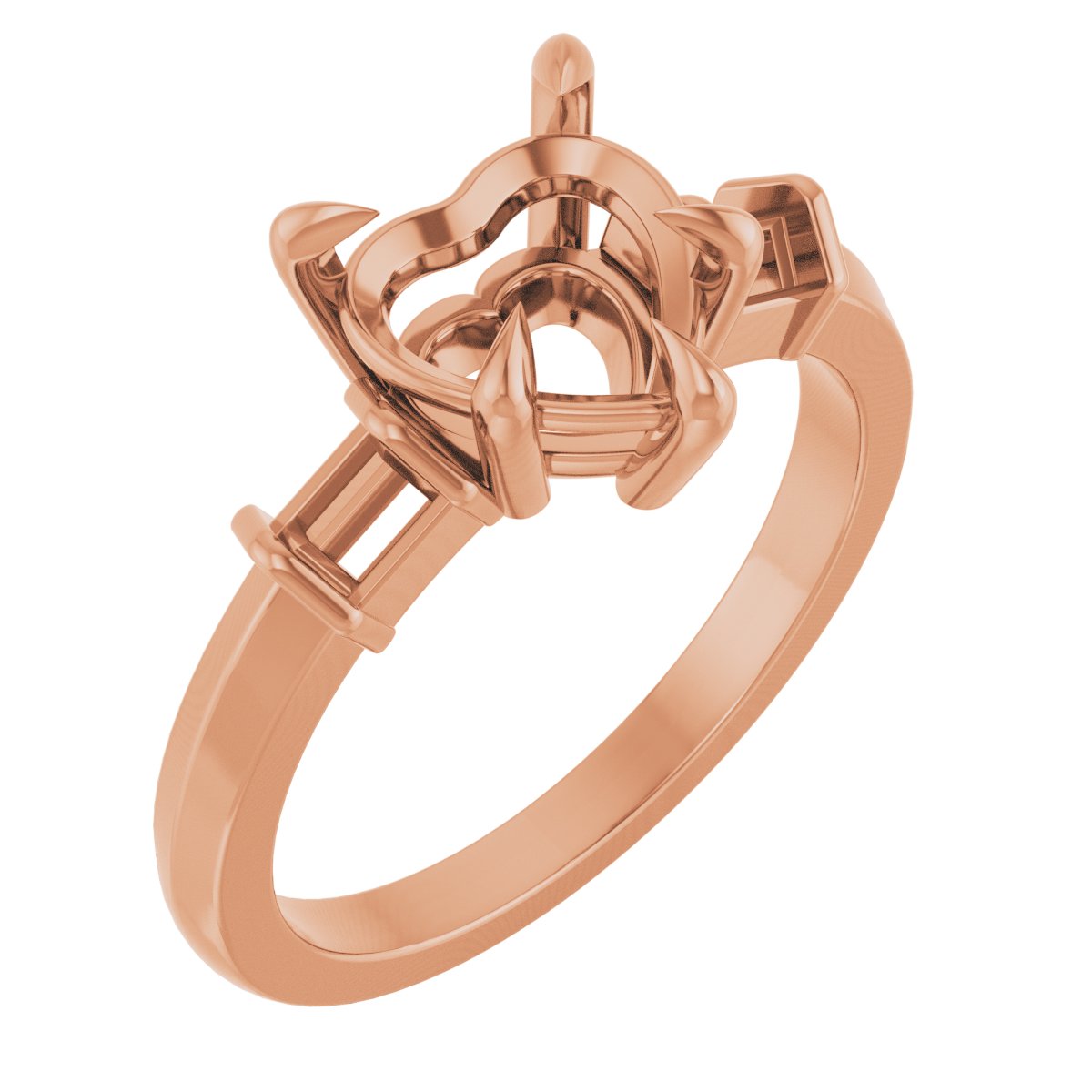 Accented Engagement Ring