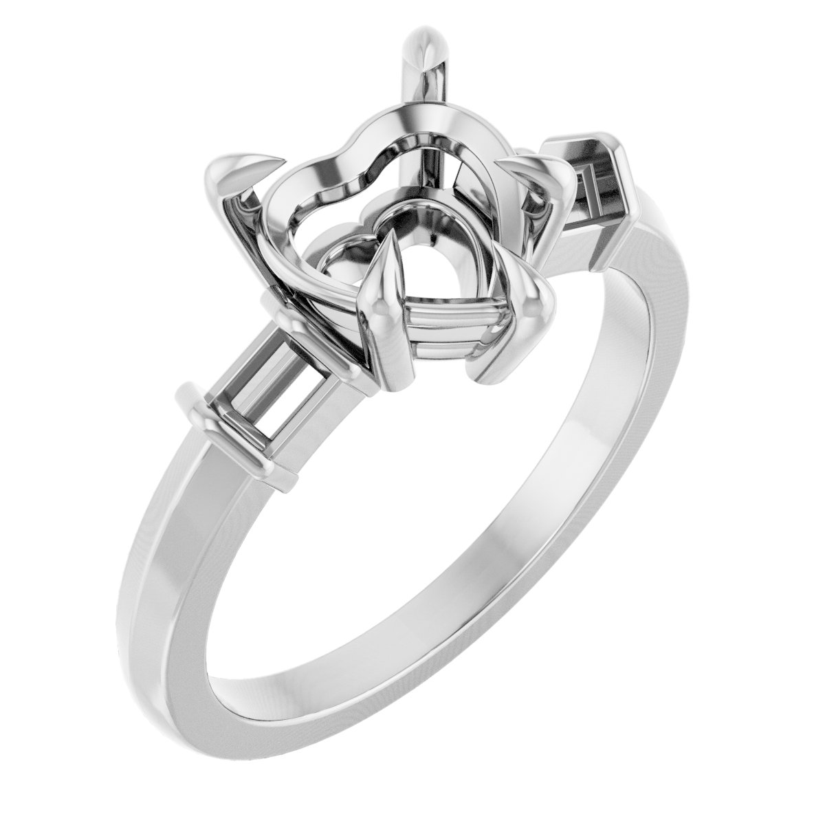 Accented Engagement Ring