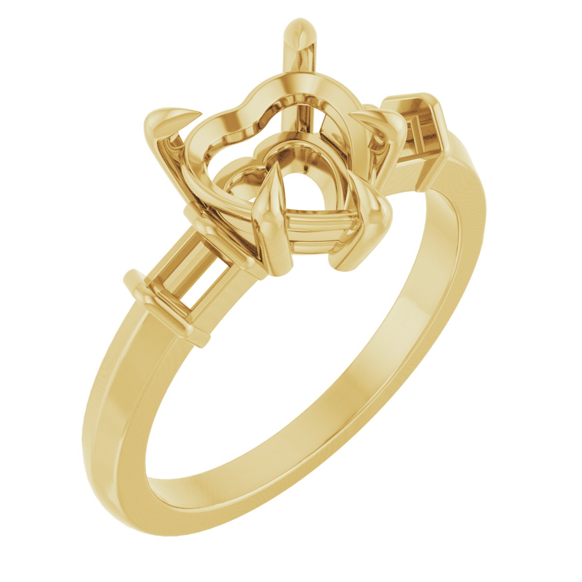 Accented Engagement Ring