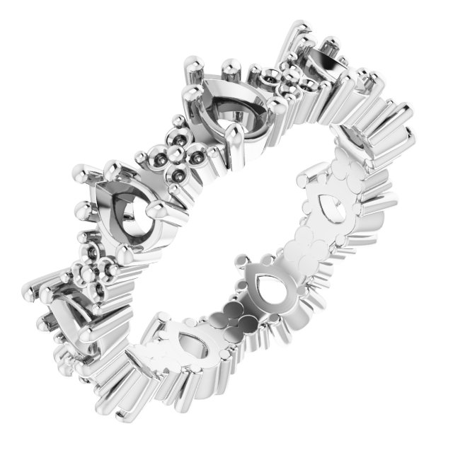 Floral Eternity Band