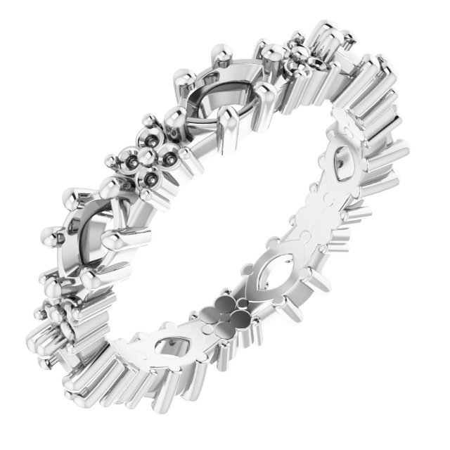 Floral Eternity Band