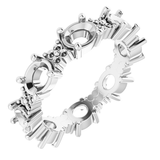 Floral Eternity Band