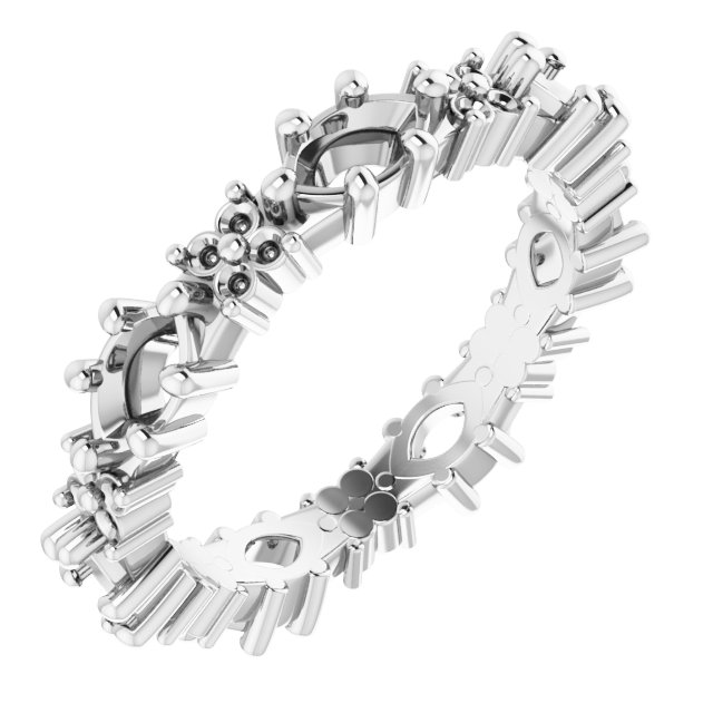 Floral Eternity Band