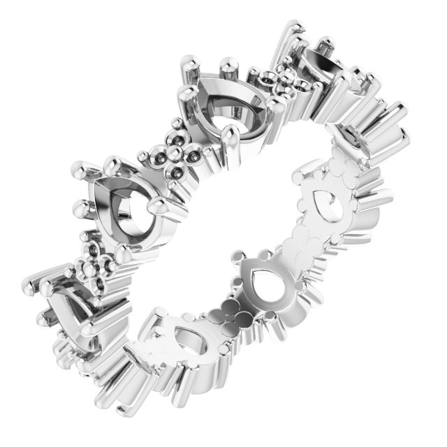 Floral Eternity Band