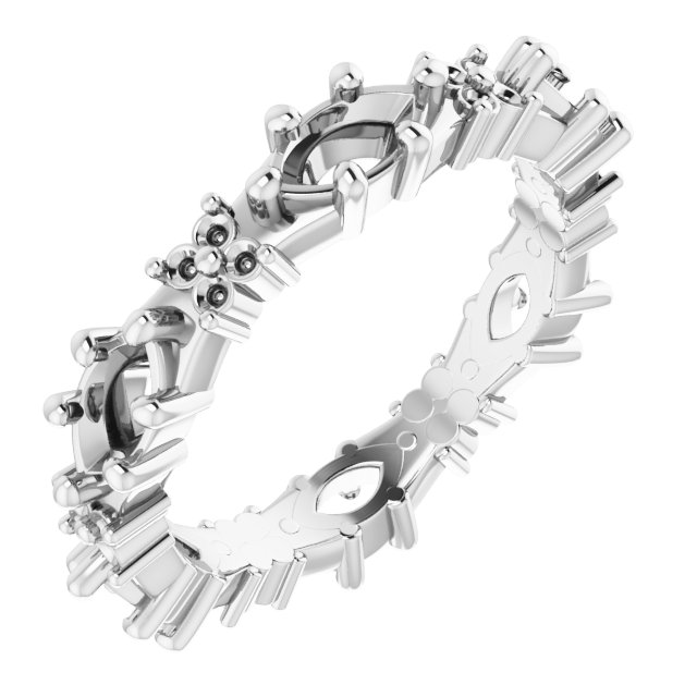 Floral Eternity Band