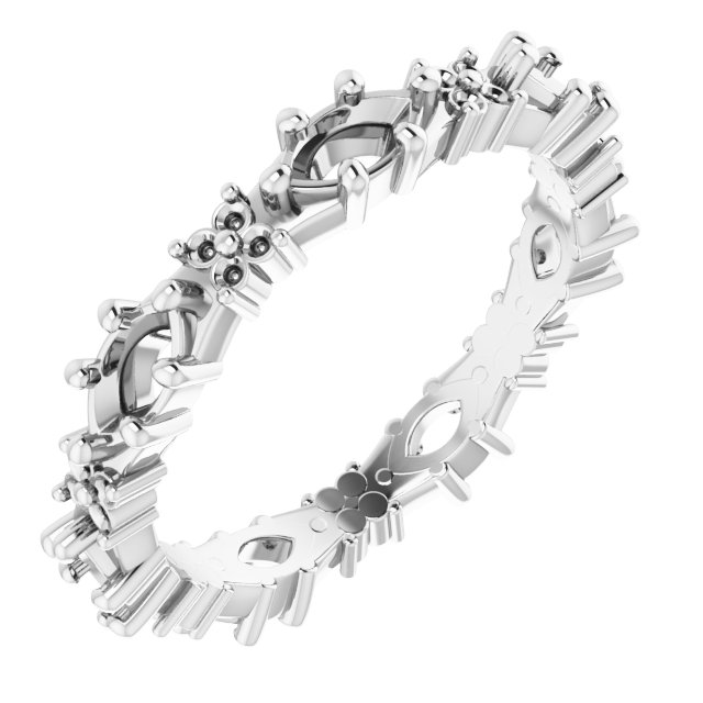 Floral Eternity Band