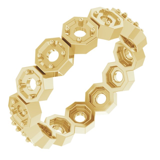 Rose-Cut Eternity Band