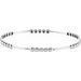 Sterling Silver 3.6 mm Beaded Bangle 7 3/4