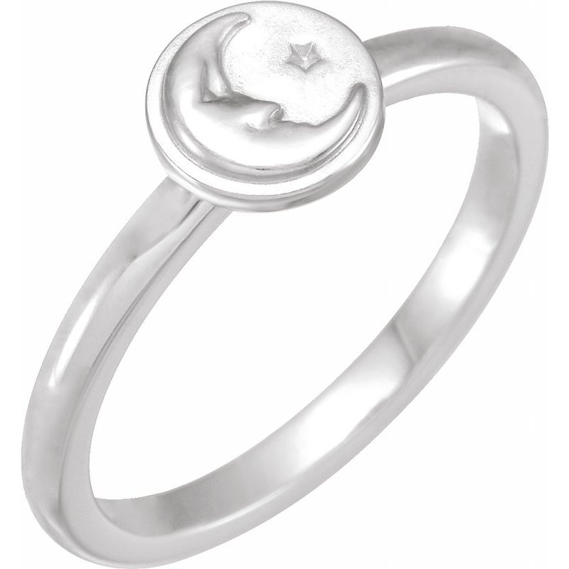 Moon & Star Ring