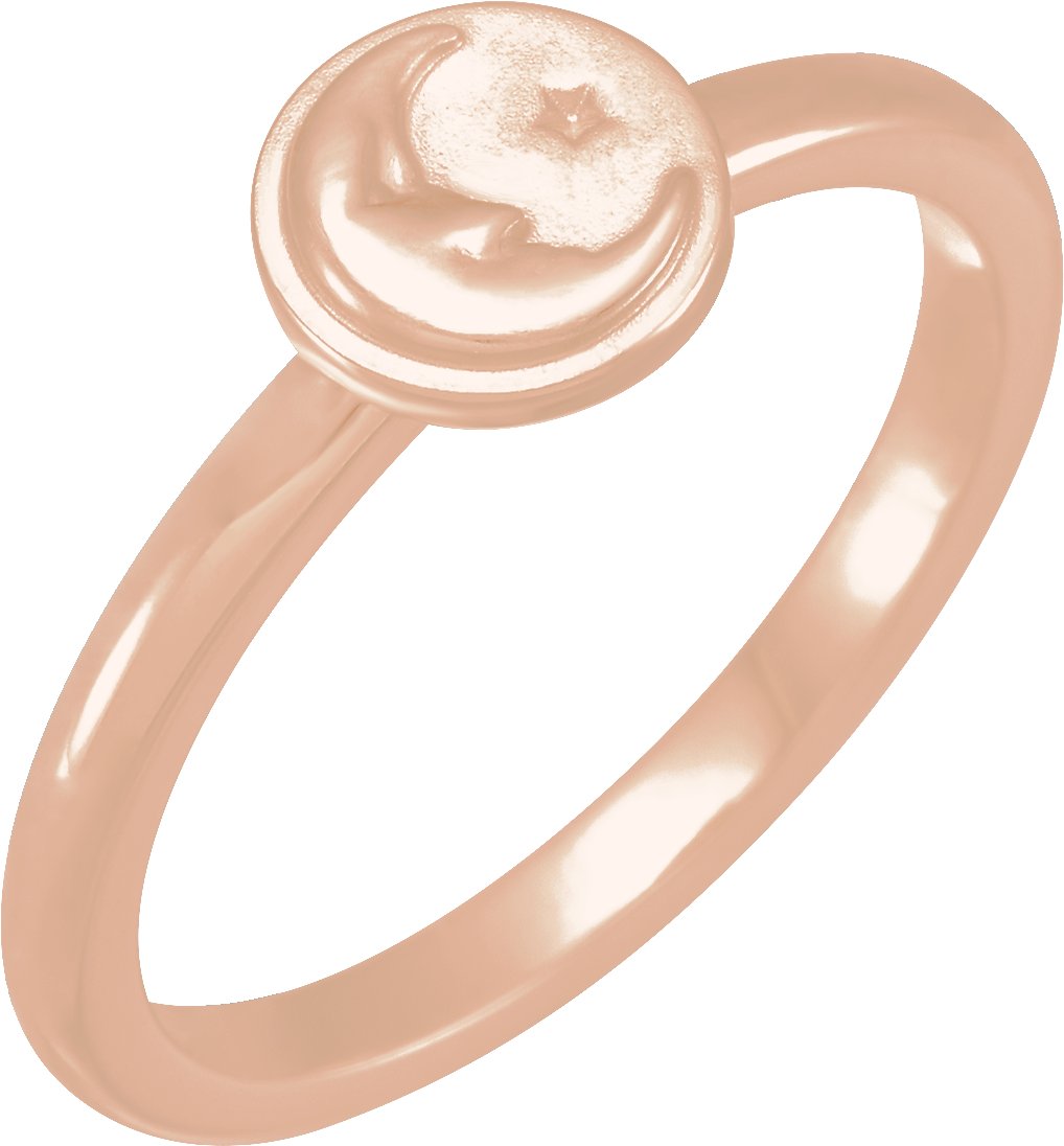 Moon & Star Ring