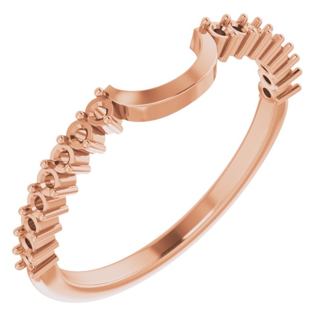 Bezel-Set Halo-Style Engagement Ring or Band