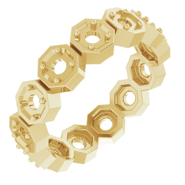 Rose-Cut Eternity Band