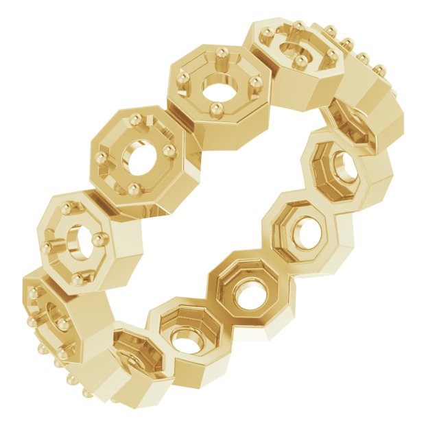 Rose-Cut Eternity Band