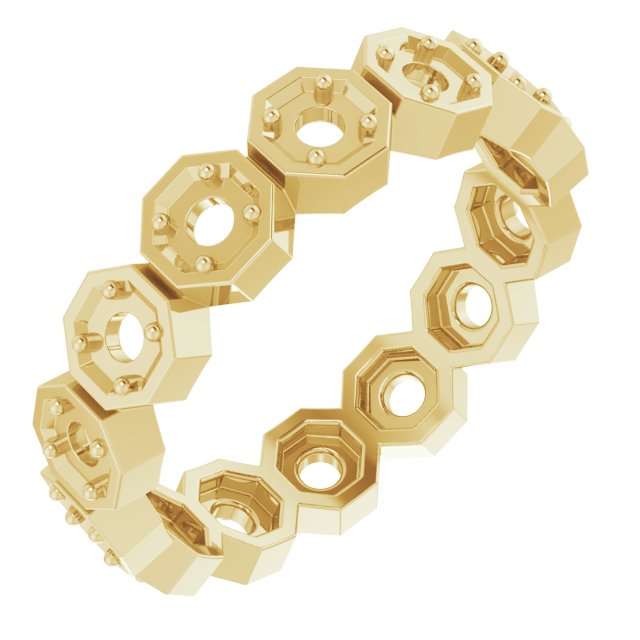 Rose-Cut Eternity Band