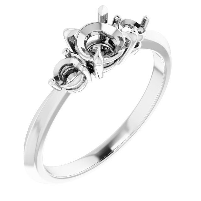 Accented Engagement Ring