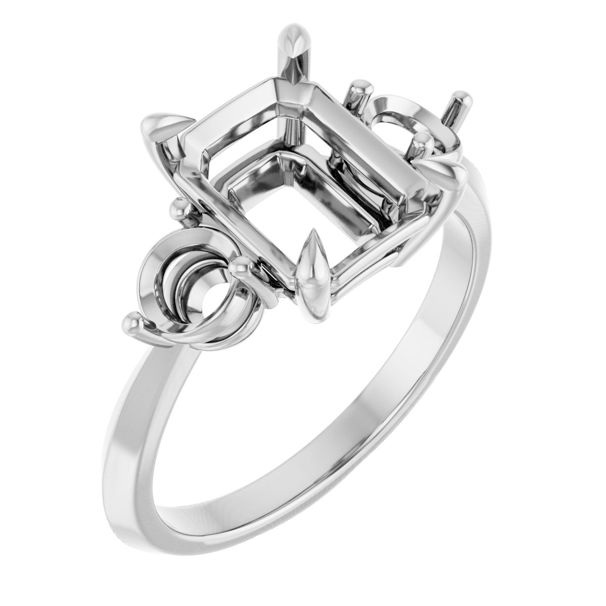 Accented Engagement Ring