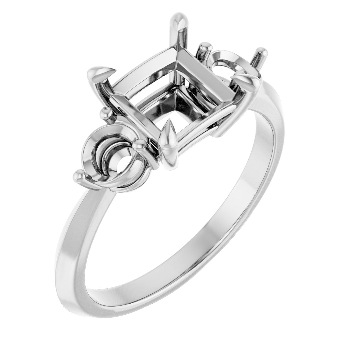 Accented Engagement Ring