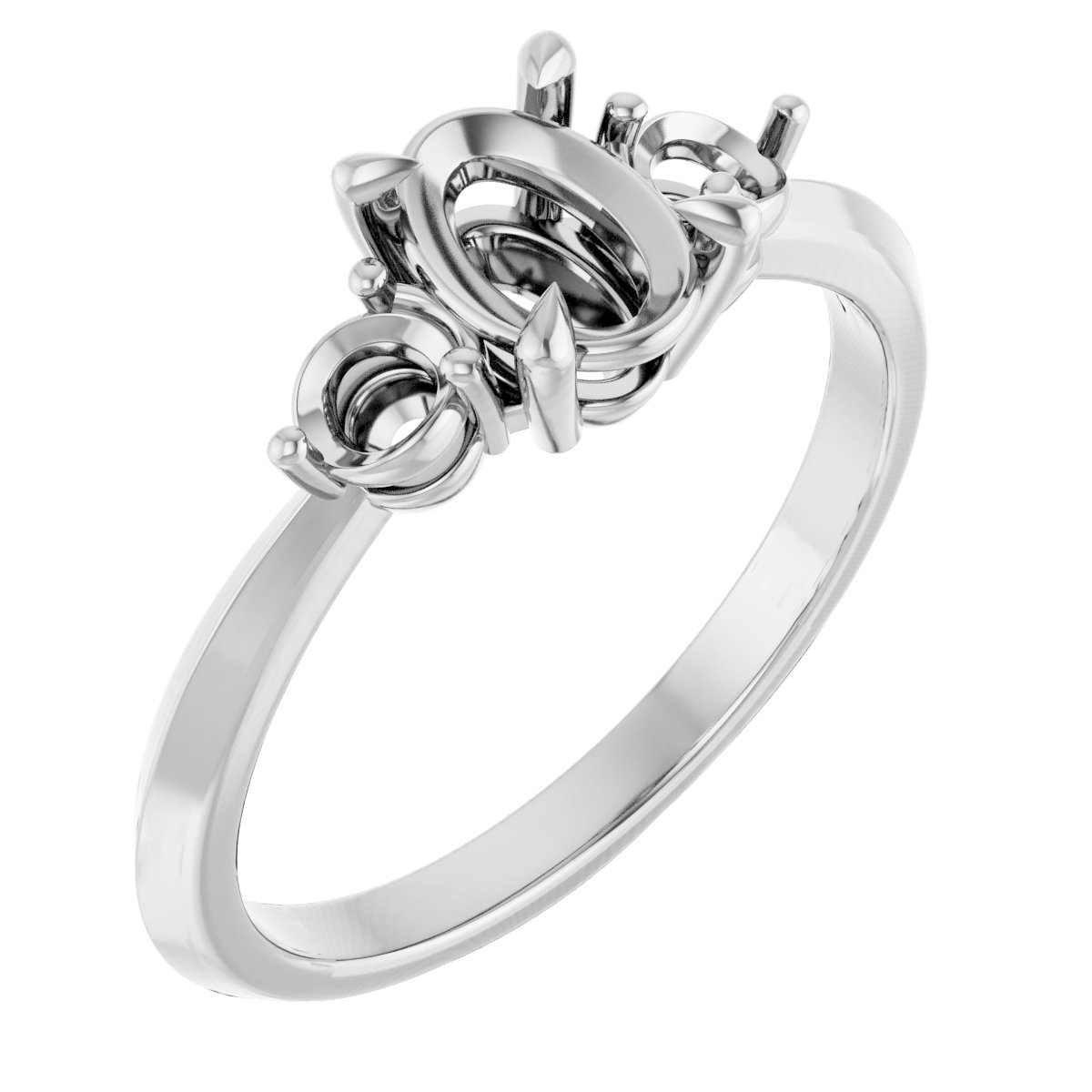 Accented Engagement Ring