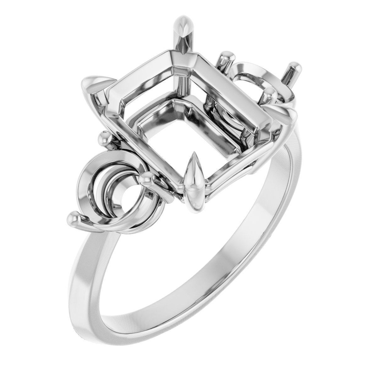 Accented Engagement Ring
