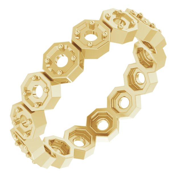 Rose-Cut Eternity Band