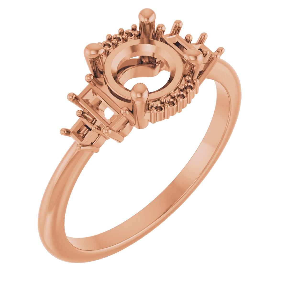 Accented Engagement Ring or Band