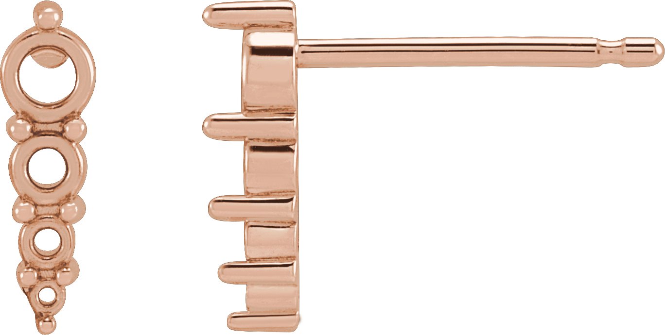 Graduated Bar Earrings