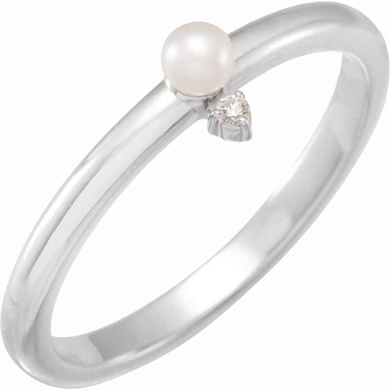 Accented Pearl Ring